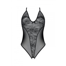 Боді з ажурним декором і відкритим доступом, чорне Passion Ursula Body Black, S/M