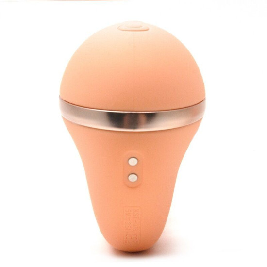Вагінально-кліторальний вакуумний вібратор, помаранчевий KisToy Tina Mini Orange
