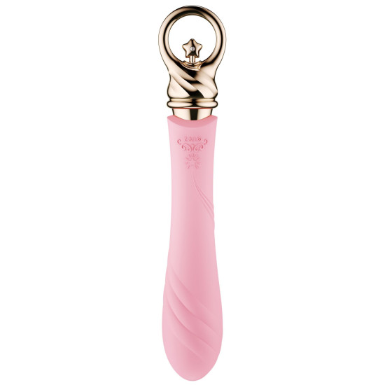 Вібратор для точки G з підігрівом, рожевий Zalo Sweet Magic Courage Fairy Pink