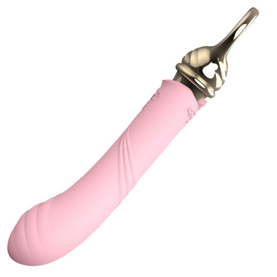 Вібратор для точки G з підігрівом, рожевий Zalo Sweet Magic Courage Fairy Pink