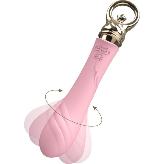 Вібратор для точки G з підігрівом, рожевий Zalo Sweet Magic Courage Fairy Pink
