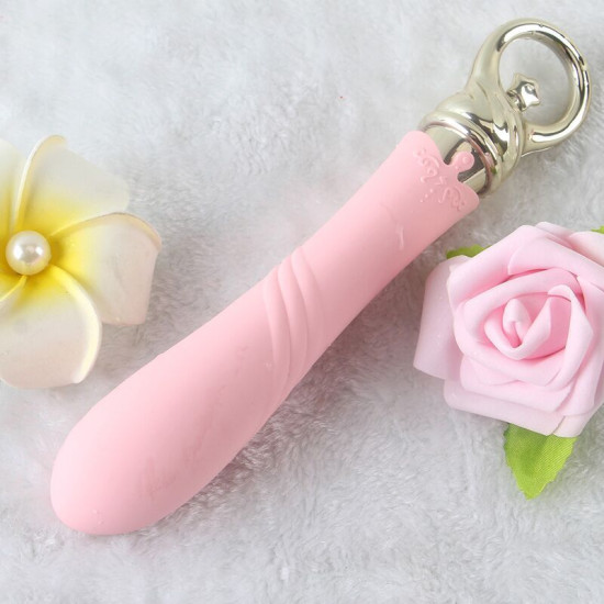 Вібратор для точки G з підігрівом, рожевий Zalo Sweet Magic Courage Fairy Pink