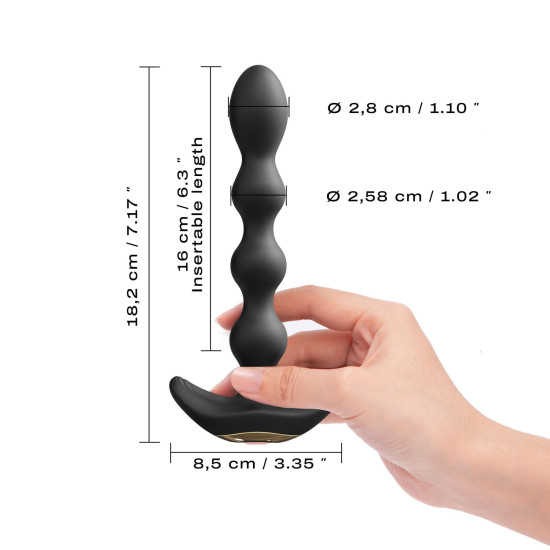 Анальний вібратор-намисто з гнучким стволом і пультом ДК Dorcel Flexi Balls
