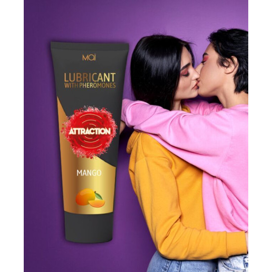 Змазка з феромонами та ароматом манго на водній основі MAI ATTRACTION MANGO, 100 ml