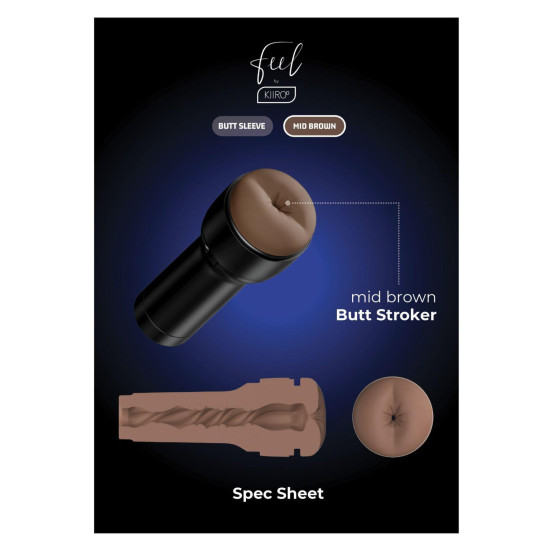 Мастурбатор-попа для секс-машины Kiiroo Keon, средний коричневый Kiiroo Feel Stroker Butt Mid Brown