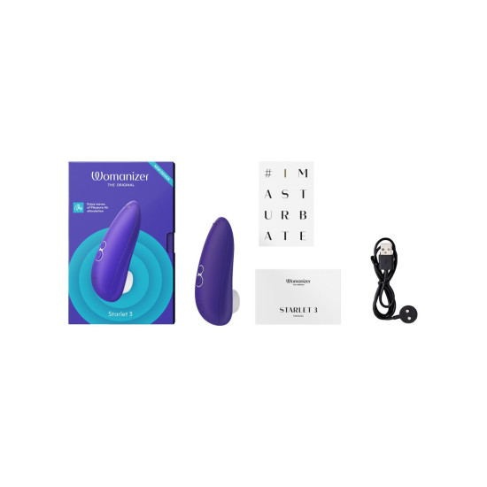 Вакуумний кліторальний стимулятор з компактним дизайном, індиго Womanizer Starlet 3 Indigo