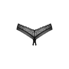 Трусики с открытым доступом Obsessive Medilla Crotchless Thong, XL/2XL