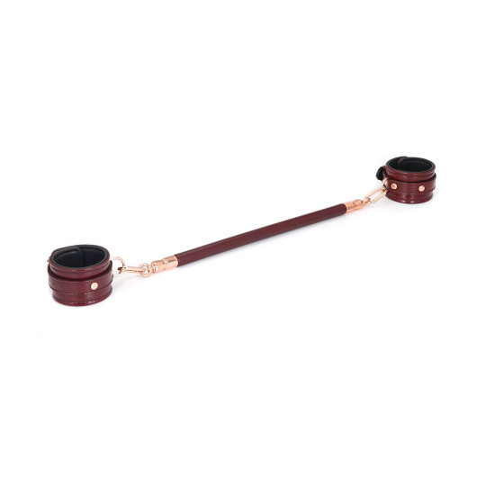 Фиксатор-распорка для ног или рук из дерева и кожи, красный Liebe Seele Wine Red Spreader Bar