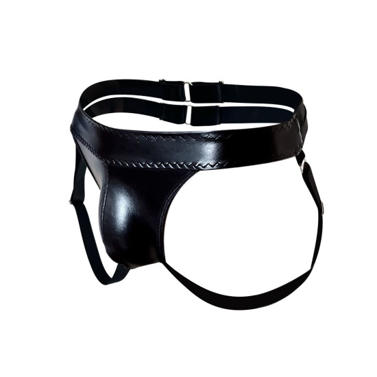 Мужские виниловые трусы, чёрные Art of Sex Atlante Black, XS-M