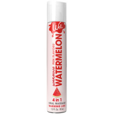 Зігріваючий лубрикант на водній основі зі смаком кавуна Wet Warming Watermelon 4 in 1, 30 ml