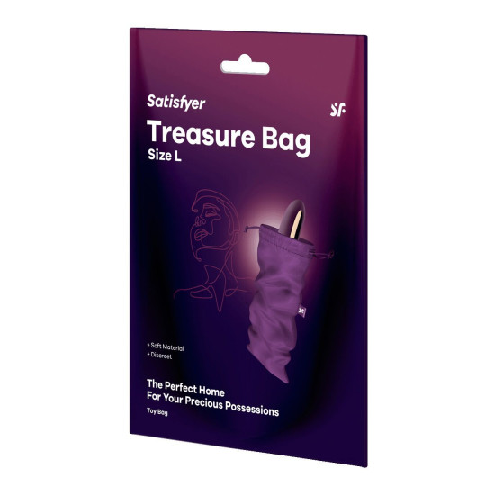 Мішечок для зберігання іграшок, фіолетовий Satisfyer Treasure Bag Violet, L