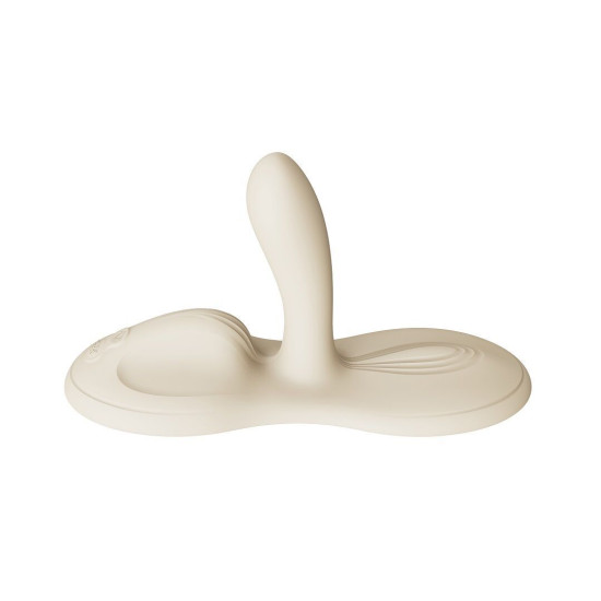 Смарт-вібратор Sit-on-top, 9 моторів, білий Zalo Flora Smart Vibrating Pad Ivory White