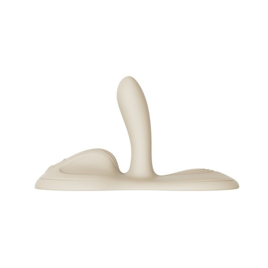 Смарт-вібратор Sit-on-top, 9 моторів, білий Zalo Flora Smart Vibrating Pad Ivory White