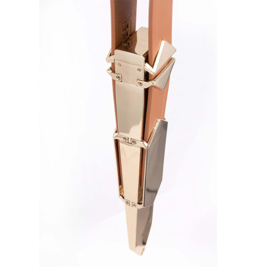 Регульована шльопалка, коричнева Lockink Adjustable Slapper for Impact Play Brown