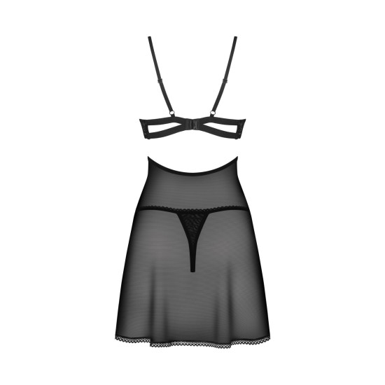 Бэби-долл с трусиками Obsessive Nutris Babydoll & Thong, M/L