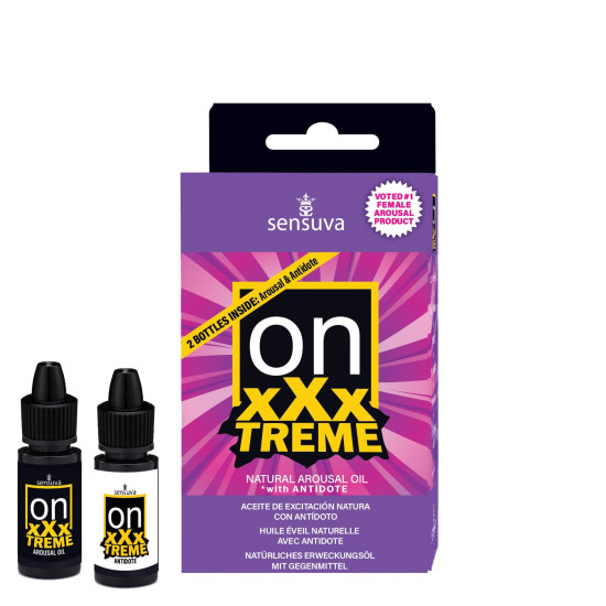 Возбуждающие капли для клитора с антидотом Sensuva On xXxTREME Arousal Oil, 5 ml with Antidote, 5 ml