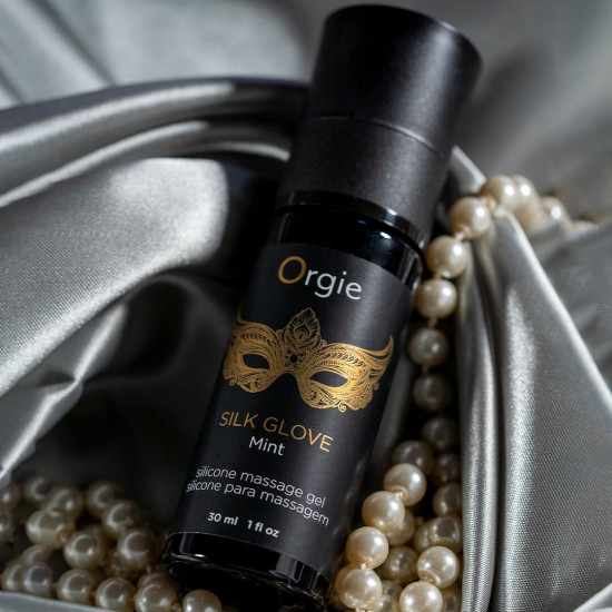 Набор для жемчужного массажа (силиконовый массажный гель и бусы) Orgie Pearls Lust Massage, 30 ml