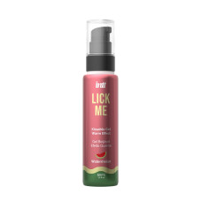 Зігріваючий гель для оральних пестощів зі смаком кавуна INTT Lick Me Kissable Gel Watermelon, 50 ml