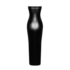 Платье длинное, черное Noir Handmade F336 Powerwetlook Long Dress, XL