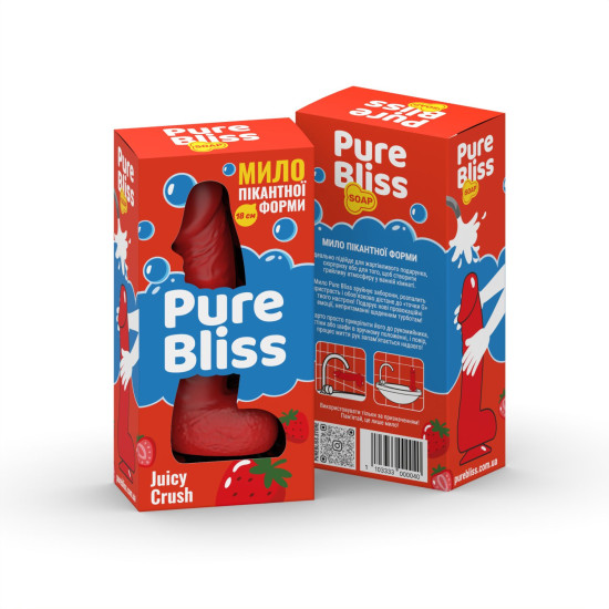 Ароматне мило у формі члена з ароматом ягід Pure Bliss Red Juicy Crush, 18 cm