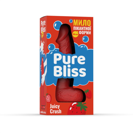 Ароматне мило у формі члена з ароматом ягід Pure Bliss Red Juicy Crush, 18 cm