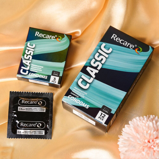 Классические презервативы, 12 шт Holographic Recare Classic Condoms
