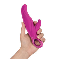 Вибратор-кролик для точки А с 2 моторами, 12 режимов, пурпурный Fun Factory Lady Bi Magenta