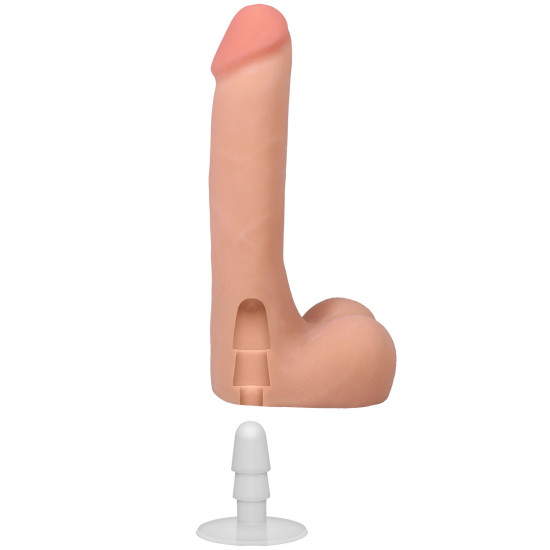 Фалоімітатор з мошонкою, довжина 22.9 см, ванільний Doc Johnson The Realistic Cock ULTRASKYN - 9 Inch with Balls Vanilla