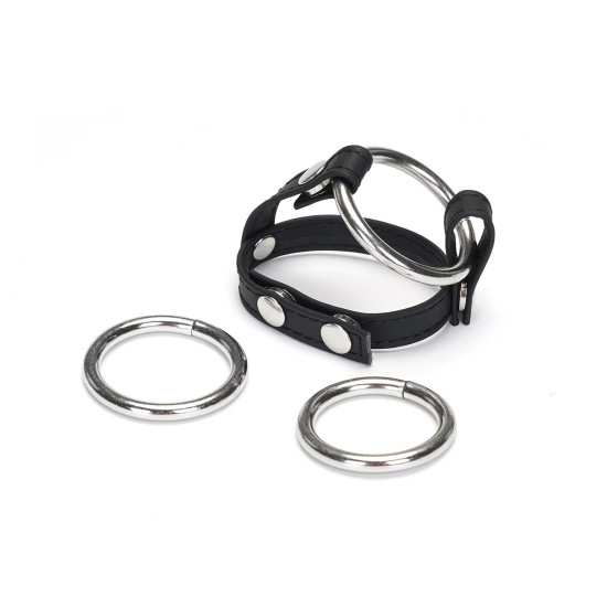 Эрекционное кольцо, в комплекте 3 сменных кольца (32 mm, 35 mm, 38 mm) Liebe Seele Vegan Fetish