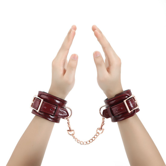 Наручники Liebe Seele Wine Red Wirst Cuffs (м'ята упаковка!!!)