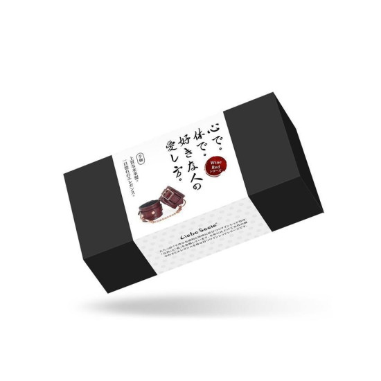 Наручники Liebe Seele Wine Red Wirst Cuffs (м'ята упаковка!!!)