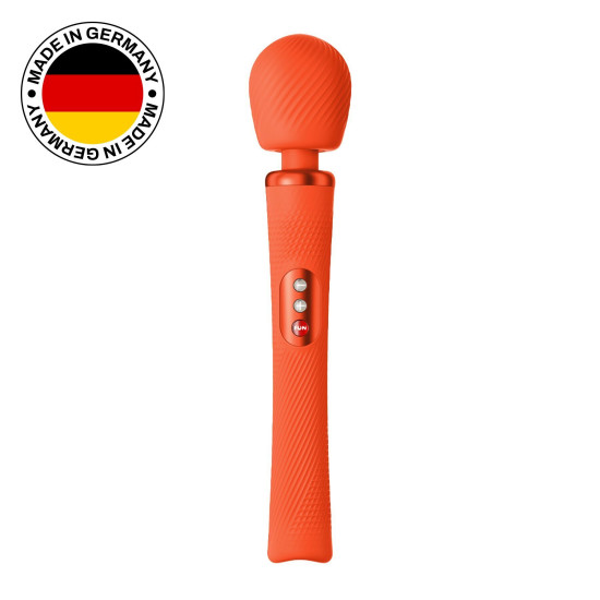 Вибромассажер, оранжевый Fun Factory Vim Vibrating Wand sunrise orange (мятая упаковка)