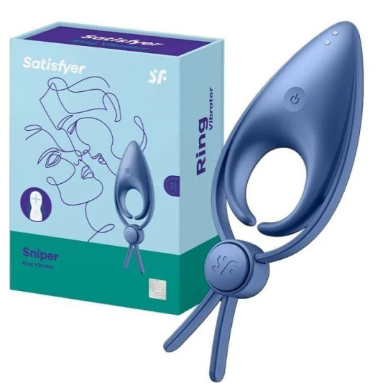 Ерекційне кільце, синє Satisfyer Sniper Blue