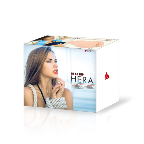 Мастурбатор с вибрацией и массажем Kokos Hera Hip Real 2WayPlus