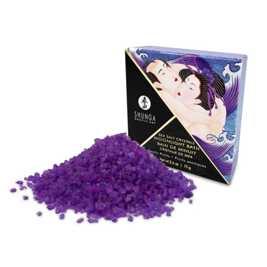 Сіль для ванни з сіллю Мертвого моря та аромаоліями Shunga Moonlight Bath Exotic Fruits, 75 g