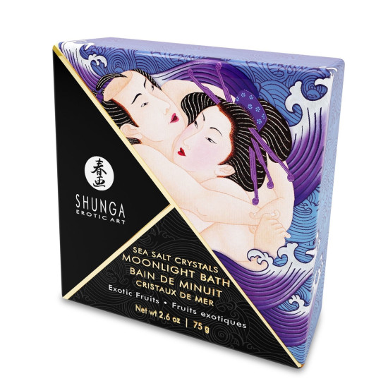 Сіль для ванни з сіллю Мертвого моря та аромаоліями Shunga Moonlight Bath Exotic Fruits, 75 g