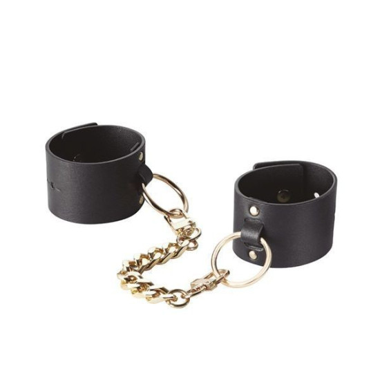 Наручники для сексу, чорні Bijoux Indiscrets Maze Wide Cuffs Black