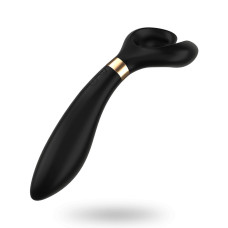 Вібратор для пар чорного кольору з трьома моторами Partner Multifun 3 Black