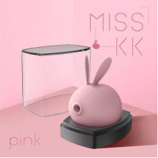 Вакуумний кліторальний стимулятор з вібрацією, рожевий KisToy Miss KK Pink