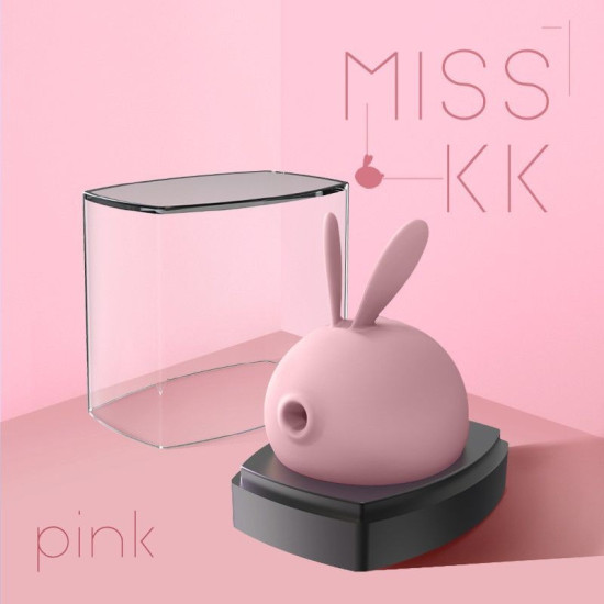 Вакуумный клиторальный стимулятор с вибрацией, розовый KisToy Miss KK Pink