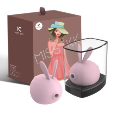 Вакуумний кліторальний стимулятор з вібрацією, рожевий KisToy Miss KK Pink