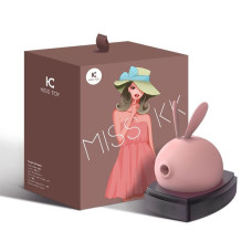 Вакуумний кліторальний стимулятор з вібрацією, рожевий KisToy Miss KK Pink