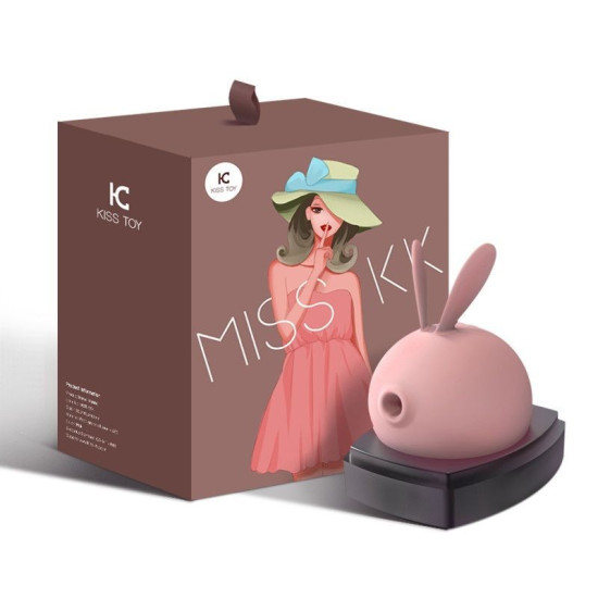 Вакуумный клиторальный стимулятор с вибрацией, розовый KisToy Miss KK Pink