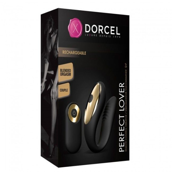 Вібратор для пар з пультом ДК, 10 режимів роботи, 2 мотори, фіолетовий Dorcel Perfect Lover