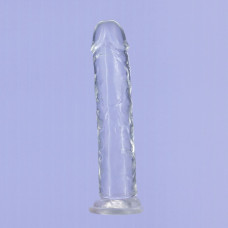 Прозорий фалоімітатор, довжина 17,8 см, діаметр 3,8 см - Addiction Crystal Vertical Dong 7in