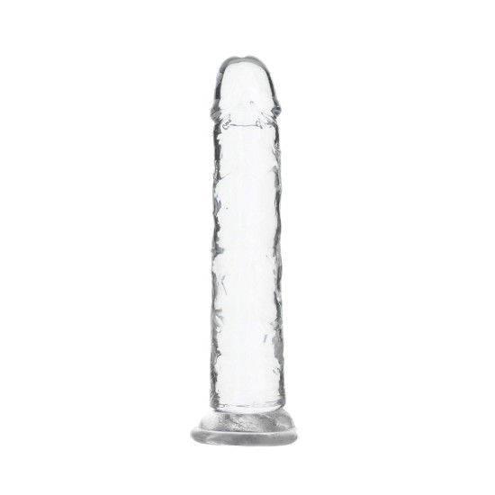 Прозрачный фаллоимитатор, длина 17,8 см, диаметр 3,8 см - Addiction Crystal Vertical Dong 7in