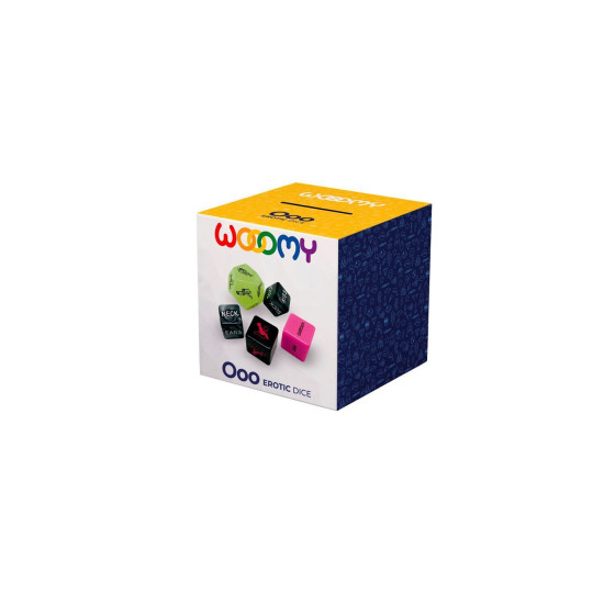 Набор пластиковых секс-кубиков Wooomy Ooo 5 Dice Set