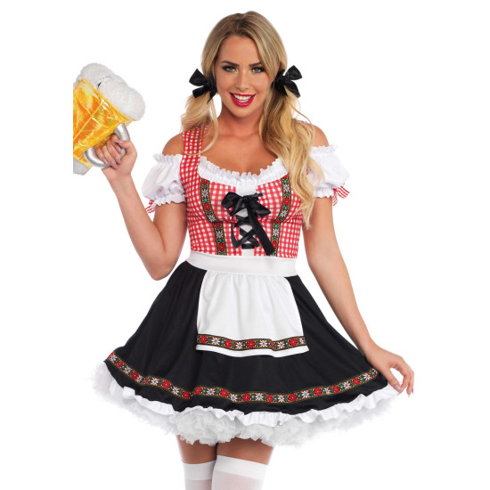 Баварський костюм «Октоберфест» (сукня), синій Leg Avenue Beer Garden Babe Blue, S