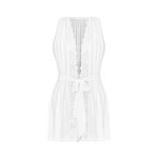 Напівпрозорий пеньюар, чорний Obsessive Heavenly Peignoir Black, XL/2XL