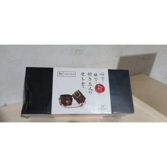 Наручники Liebe Seele Wine Red Wirst Cuffs (м'ята упаковка!!!)